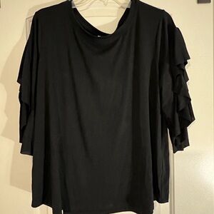 Umgee ruffle sleeve shirt